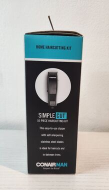 CONAIR MEN SIMPLE CUT CORDED HAIRCUTTING KIT 20 PIECES